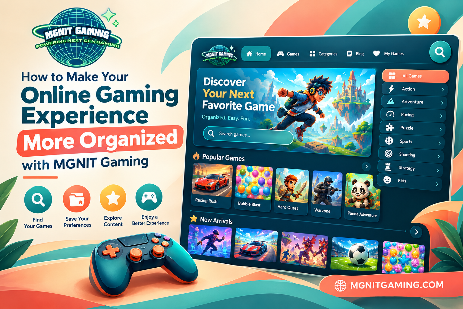 How to Make Your Online Gaming Experience More Organized with MGNIT Gaming